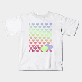 Colorful hearts my love Valentines ,brafdesign Kids T-Shirt